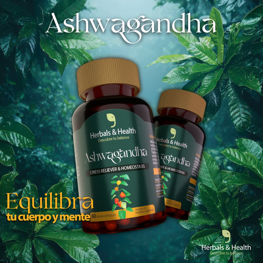 ASHWAGANDHA - REDUCE LA ANSIEDAD Y ESTRES