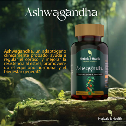 ASHWAGANDHA - REDUCE LA ANSIEDAD Y ESTRES